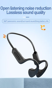 Bone Conduction Headphones Bluetooth 5.2IP67 Waterproof Open Ear Headphones with MicSweatproof Wireless Sport Earphones