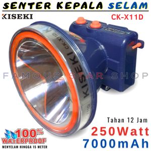Senter Kepala Kiseki Anti Air CK X11D 250W Headlamp Kiseki CK-X11D - Senter Kepala Waterproof 250W KISEKI CK-X11D-FSS