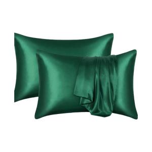Solid Color Satins Pillow Cover Smooth and Luxurious Feel with Envelope Closure AntiDust and Wrinkle Resistant