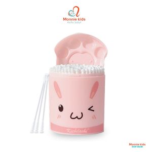 Tăm bông cho bé sơ sinh Kichilachi 200c tăm bông trẻ em bông tự nhiên kháng khuẩn