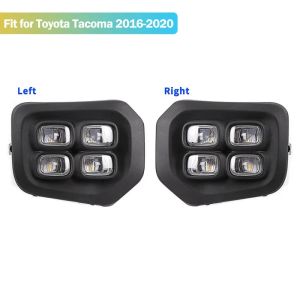 Led Daytime Running Light Fog Lamp for Toyota Tacoma DRL 2016 2017 2018 2019 2020 Bumper Driving White Yellow Waterproof