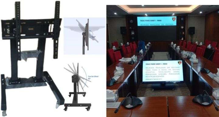 STANDING BRACKET TV / PANGGUNG / MEETING ROOM /BRAKET BREKET BRECKET LANTAI