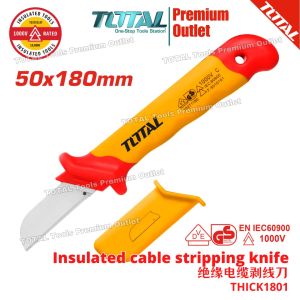 TOTAL Tools 1Kv Insulated cable stripping knife 7 -THICK1801