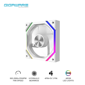 Jungle Leopard Star-River Galaxy ARGB CPU Fan 120mm 4PIN PWM Single PC Fan 5V 3PIN Mainboard Lighting Sync Axis CD Pattern Bold Light Bar Prism Fan