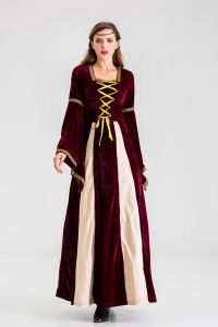 11.11 Cross-border Halloween court aristocratic princess and queen costumes retro European royal drama stage costumes