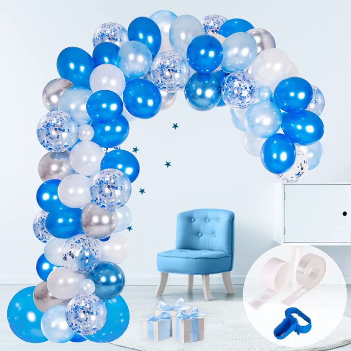 Fishing Balloon Garland Kit with It's A Boy Backdrop, Baby Shower