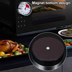 [HUSTOM] COD เครื่องจับเวลาในครัวเครื่องเตือนเวลา60นาทีอุปกรณ์จับเวลาแบบแม่เหล็กทรงกลมอุปกรณ์ในครัว
