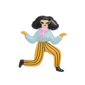 SLAYSHOP Bông tai lủng lẳng Bông tai Cô Gái Hoạt hình Hợp kim Y2K Bông tai dễ thương Cổ điển Phong cách Hàn Quốc Bông tai dạng Hạt tráng men Mùa hè