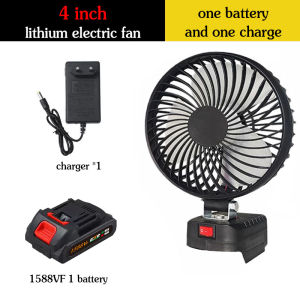 4/6/8” inch Portable Fan High Power Outdoor Desktop Cooling Fans Adjustable Cordless Fan