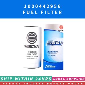 1000442956 FUEL FILTER WEICHAI 612600081334 ALTERNATIVE LIUGONG WD612600081334 XCMG 860113253 [LOCAL STOCK. READY TO SHIP WITHIN 24HRS. LOCAL SUPPLIER WARRANTY] FOR ENGINE PART