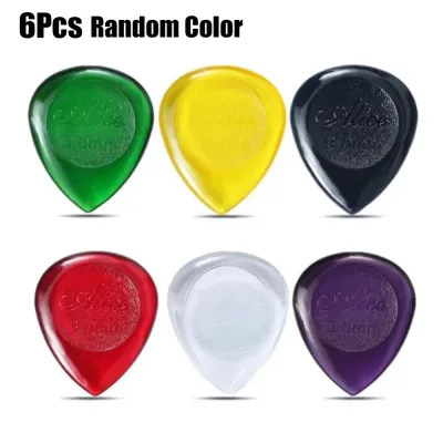 GORGE 6Pcs Stubby Guitar Picks 1/2/3mm Fast Picking Guitar Accessories ABS Electric Bass Guitar Pick
