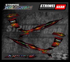 Jupiter Stiker List Striping Standar Full Hologram Jupiter Z 2008 Burhan