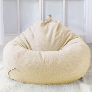 S/M/L/XL Ready-made Bean Bag Sofa Cover bean beg Sofa Bag Chair Cover Indoor Cover (No Filling)