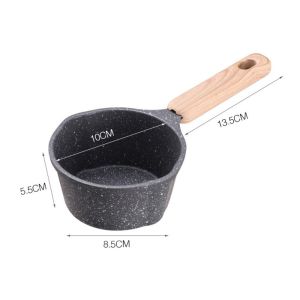 ZHAOCAIMAO Có cân Chảo đá Maifan Không dính Mini Bình phun dầu Dụng cụ nấu ăn Tay cầm bằng gỗ Bình sữa Trứng Chiên