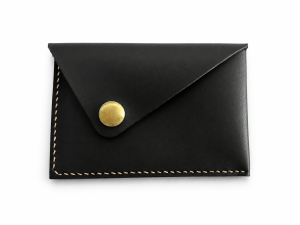 Genuine Leather Card Sleeve Snap Coin Purse Vintage Card Holder Crazy Horse For Men & Women