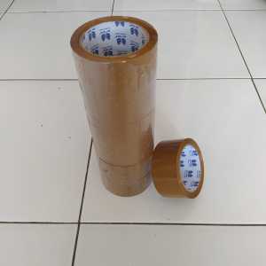 Lakban Coklat Super Kuat Isi 6 2 Inch/90 Yard Murah Berkualitas Efektif Onlineshop Olshop Ollshop Packing Paket