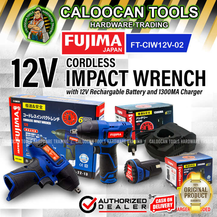 FUJIMA Japan 12V Cordless Drill Screw Impact Wrench 3/8" (Bare Tool