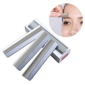 1 Pcs Pisau Cukur Alis stainless steel Alat Cukur Alis Rambut Berbentuk Pisau