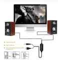 3.5mm computer stereo subwoofer, wooden USB 3D audio speaker, PC subwoofer. 