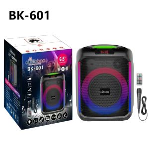 X-DEAL Bluetooth Speaker With Dual Mic Wireless Bluetooth Microphone Karaoke Speaker 9D Stereo Bass Amplifier Party RGB LED Light Portable Home KTV Sound Speaker