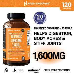 Turmeric Curcuma 1600mg Enhanced - Turmeric Supplement + Curcumin - for Detox Immunity & Vitamin (120 caps)