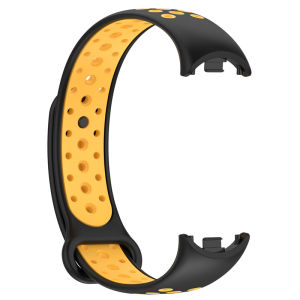 Soft Strap for Xiaomi Smart Band 9 8 Wristband Replacement Belt Straps for Mi Band8 Band9 Silicone Watchband Bracelet Two-tone breathable strap