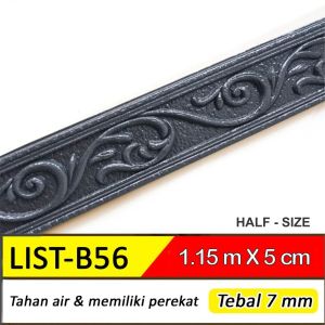 List Dinding Wallpaper 3D Motif Bunga