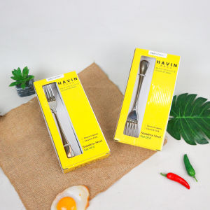 Preston Havin Dessert Fork Stainless Steel Garpu Makan | Garpu Premium Bahan Tebal Berkualitas - 6 pcs - RD