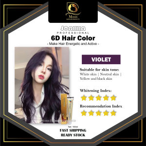 Joanna 6D Highlight Hair Color Cream 100ml (Black hair straight up) - FREE 12% Peroxide 110ml