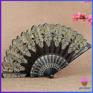First Chioce พัดลมคลาสสิก พัดจีนพัดสไตล์วินเทจ สง่างามและคลาสสิก พัดลม พัดพับ 1ชิ้น Folding fan
