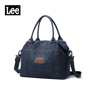 LEE Medium Duffel Bags For Women Large Capacity Denim Weekender bag female Multi-Carry For Travelling Weekend Trip Sports Luggage hand carry