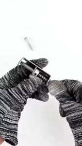 Spring-Loaded Screwdriver Bit Holder – Anti-Fall Drill Bit Positioner / Steel Fastener Retainer