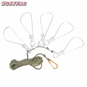 JCSYFAC Câu cá khóa Khóa Câu cá Snaps Chain ráp dây với Float sống cá vành đai khóa