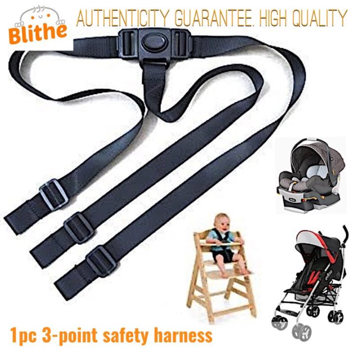 3 point harness strap seat belt for baby high chair stroller car seat kids toddler child infant