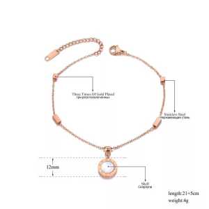 elang Titanium Black Romawi / Gelang Titanium Import Korean Style