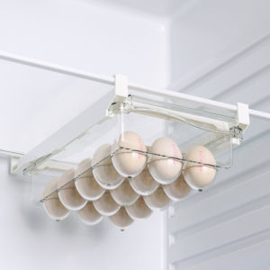 Borong365 Pull Out Refrigerator Organizer Tray Food Storage BPA-Free Drawer Slide Tray