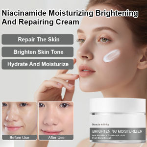 🔥big Discount 🔥Lightweight Hydrating Cream Moisturizing And Repairing Niacinamide Face Cream Brightening Moisturizer Skin Repair Cream Hyaluronic Acid Brightening Cream Hydration Repair Even Skin Tone 烟酰胺补水提亮修复面霜