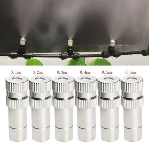 MARRIITT 1/5Pcs Gardening Irrigation Parts Atomizing Misting Nozzle Quick Pushing Low Pressure Water Irrigation Sprinkler 8mm Spray Nozzles For Misting Cooling System
