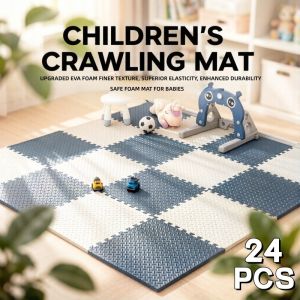 24PCS Baby Play Mat Puzzle Mat Foam Kids Crawling Interlocking Extra Thick Soundproof Waterproof Floor Mat