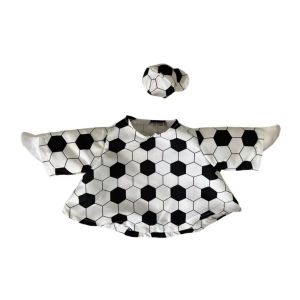OUTOPEN Creative Porch Goose Futbol Uniform Football Theme Soft Lawn Goose Outfit Cute Funny Precise Fit Soccer Goose Costume Porch Decoration