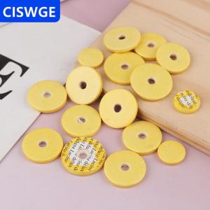 [COD] CISWGE 16Pcs Set Flute Key Pads Yellow Cork Pad Different Sizes Leather Cushion Flute Pads Woodwind Musical Instrument Accessories