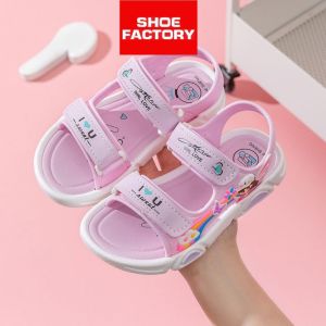 Age 5-8 Yrs Girls Sandals Slippers Size 31-35 Selipar Budak Perempuan  From Shoe Factory Malaysia