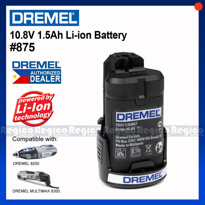 DREMEL 10.8V 1.5Ah Lithium ion Battery 875 Regico Hardware Lazada PH