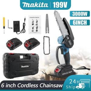 6-Inch Cordless Mini Chainsaw – Portable Rechargeable Electric Saw for Wood & Pruning
