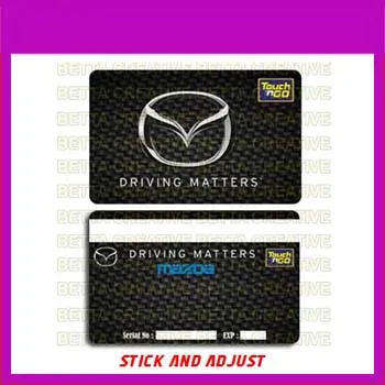Bywafaz Touch & Go Sticker Front and Back - Model Mazda