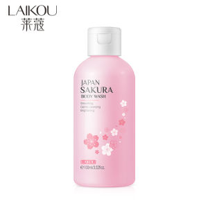 LAIKOU Japan Sakura Body Wash Smoothing Gentle Cleansing Brightening Deep Cleansing Glowing Skin Shower Gel 100ml