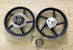 MÂM VÀNH ĐÚC 5 CÂY ZIN ĐĨA 5 LỖ TRƯỚC SAU MÁ ĐÙM LỚN HONDA WAVE ZX 110 FUTURE I