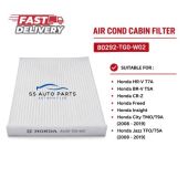 HONDA AIRCOND CABIN FILTER (80292-TG0-W02) AIR COND FILTER HONDA CITY JAZZ CIVIC BR-V HR-V CR-V CR-Z