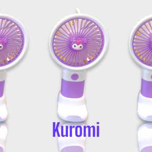 KIPAS ANGIN PORTABLE MINI SANRIO DUDUK | MINI FAN | KIPAS ANGIN USB RECHARGEABLE LUCU | MINI FAN | KUROMI | HELLOKITTY | POMPOMPURIN | CINAMORROL