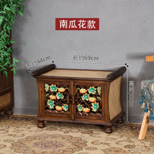 ไทยตู้ไม้ทึบแคระตู้ทีวีหวายสานตู้แกะสลักห้องรับแขกตกแต่งตู้บัวฟักทองตู้สองประตูล็อคเกอร์สลักเกลียวตู้เก็บของ